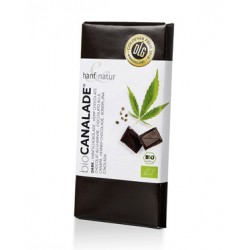 canalade organic dark hemp chocolate box of 10 bars of 100g. For wholesale only to hemp shops, cbd shops, grow shops