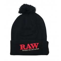 Raw Pom Pom Winter Knit Hat...