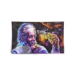 V-Syndicate high quality glass rolling tray with Einstein black hole design. Available exclusively to resellers