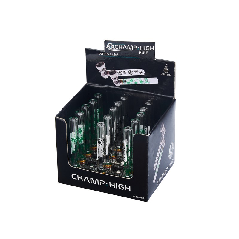 Wholesale Champ High Glass Pipe with Grinder and Screens