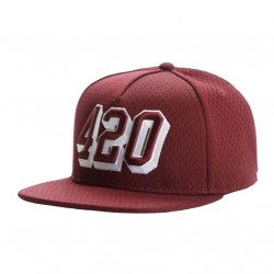 Red Baseball cap 420 design wholesale