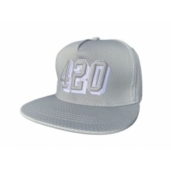 420 Embroidered Cap - Grey