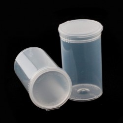 Wholesale Plastic pop-top transparent containers for hemp flowers. 19 dram