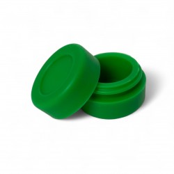 Wholesale Green Silicone Non-Stick Jar for BHO, Wax - Mini size 3ml 28mm