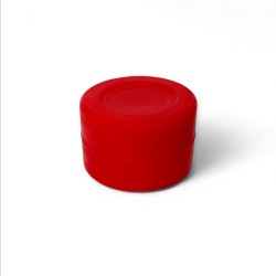Wholesale Red Silicone Non-Stick Jar for BHO, Wax - Mini size 3ml 28mm