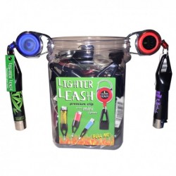 Buy in wholesale Lighter Leash retractable lighter holder with clip. Retail Display of 30 pieces